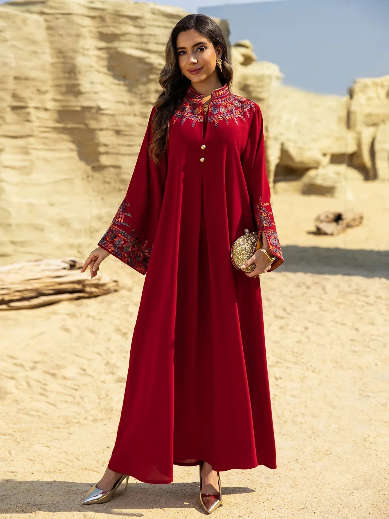 Dubai Dress for Women Abaya Eid Embroidery Party Long Robe Muslim Caftan Jalabiya Ramadan Morocco Kaftan Vestidos Largos 2025