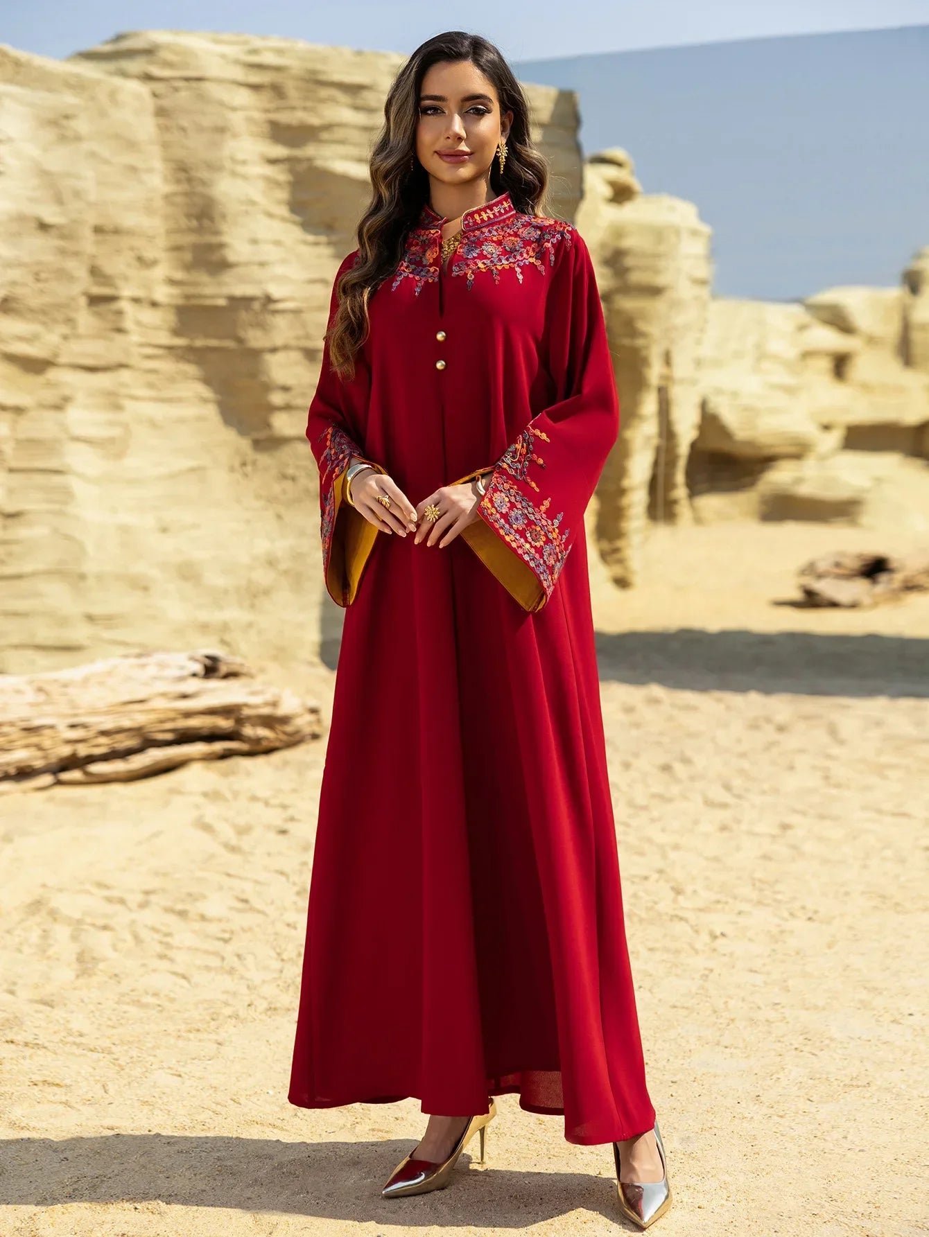 Dubai Dress for Women Abaya Eid Embroidery Party Long Robe Muslim Caftan Jalabiya Ramadan Morocco Kaftan Vestidos Largos 2025