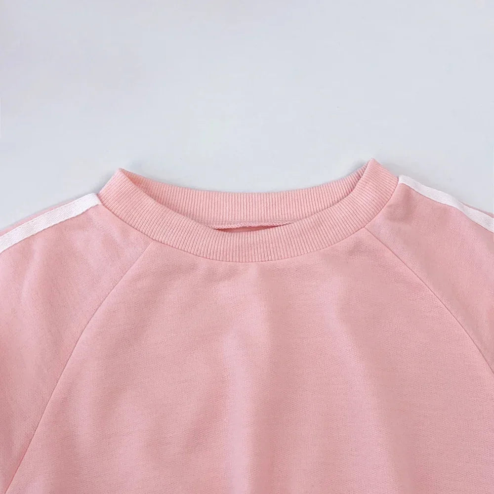 Bear Leader Autumn Fashion Bow Decoration Pink Sports Top+Pants Two-piece Sets Children's Daily Casual Wear Kids Clothes Girls