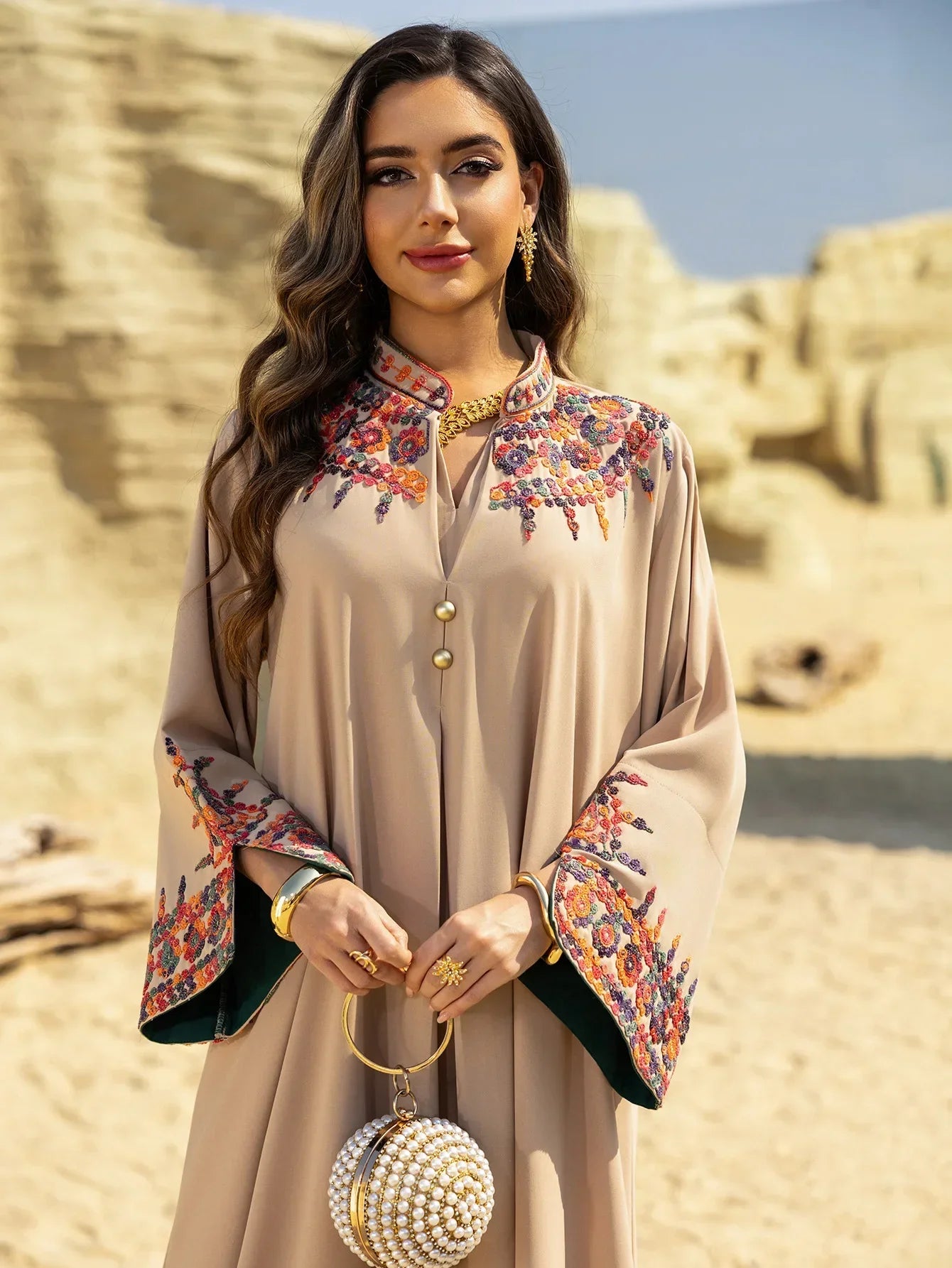 Dubai Dress for Women Abaya Eid Embroidery Party Long Robe Muslim Caftan Jalabiya Ramadan Morocco Kaftan Vestidos Largos 2025