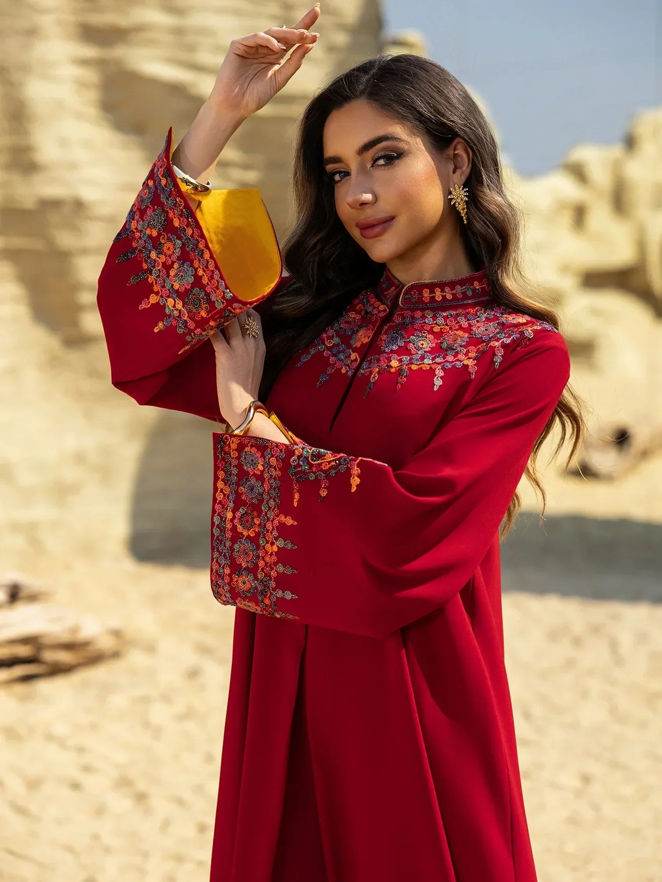 Dubai Dress for Women Abaya Eid Embroidery Party Long Robe Muslim Caftan Jalabiya Ramadan Morocco Kaftan Vestidos Largos 2025