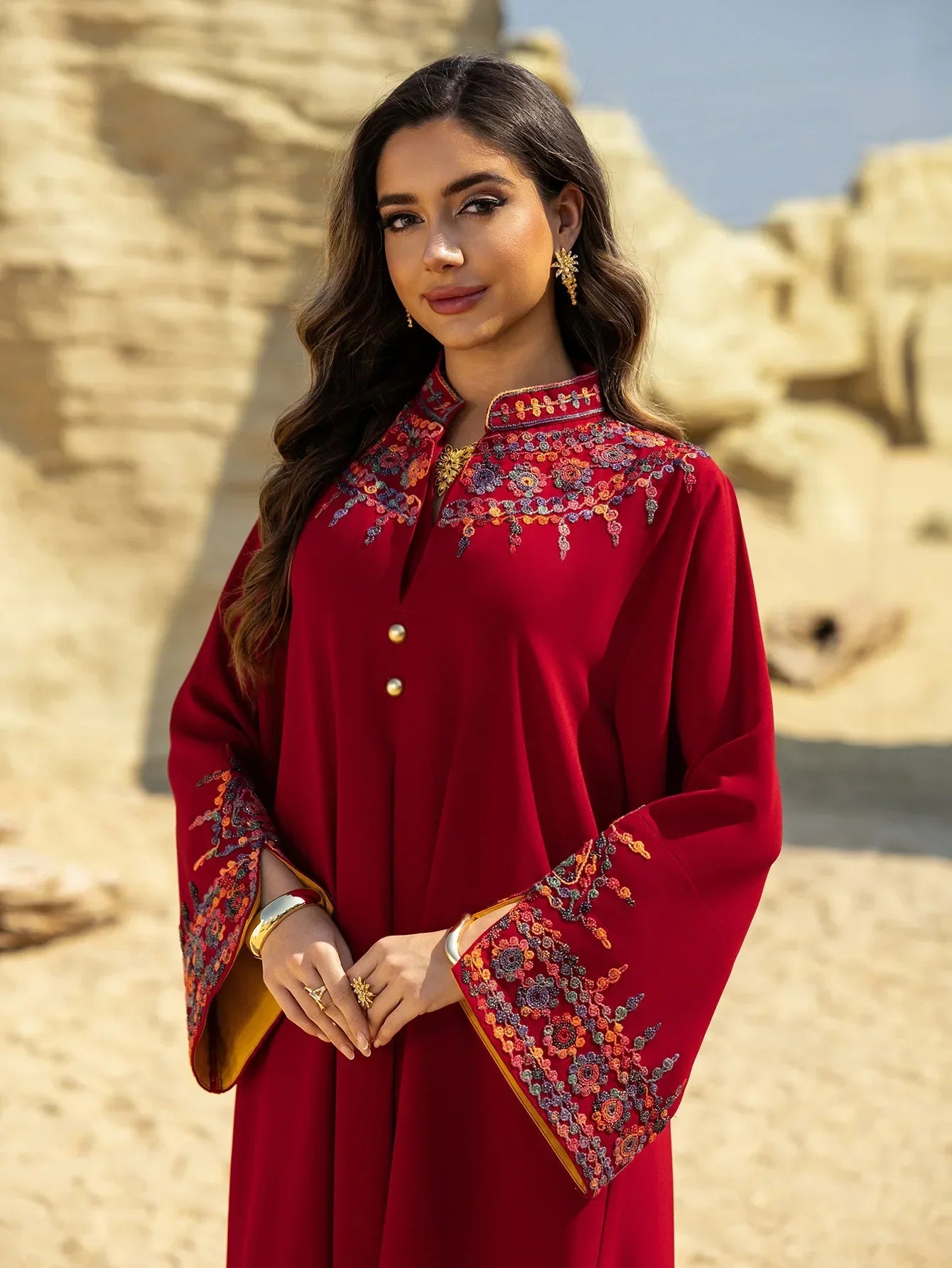Dubai Dress for Women Abaya Eid Embroidery Party Long Robe Muslim Caftan Jalabiya Ramadan Morocco Kaftan Vestidos Largos 2025